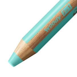 Multi-Talented Pencil - STABILO woody 3 in 1 - Pack of 6 - Assorted Pastel Colours with Sharpener