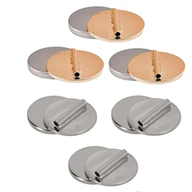 CuiCanfla 6 Pcs Mini Pin Brooch Converter, Magnet pin, Converter magnet brooch pin, Metal Magnetic Brooch Converter Almost Invisible Brooch Converter Harm Free Cloth Fits for Thin Fabric