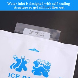 Wytino Paquetes de Hielo en Gel, 10 Piezas de Bolsas de Hielo Reutilizables Bolsas de enfriamiento de Gel para Alimentos Verdura Vino Cuidado del Dolor Uso Industrial (200ml)