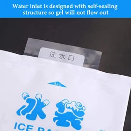 Wytino Paquetes de Hielo en Gel, 10 Piezas de Bolsas de Hielo Reutilizables Bolsas de enfriamiento de Gel para Alimentos Verdura Vino Cuidado del Dolor Uso Industrial (200ml)