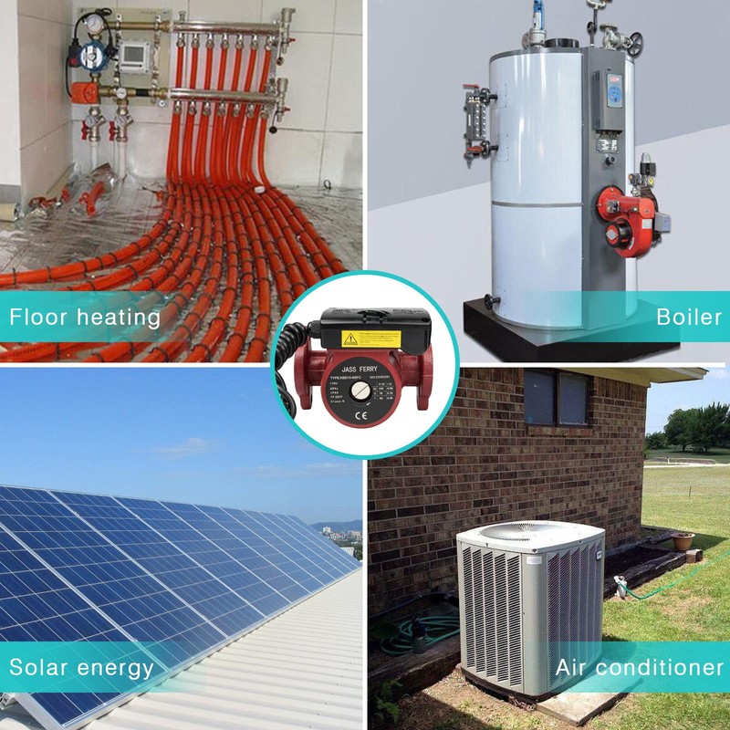 JASSFERRY Hot Water Recirculating Pump Recirculation System 115V NPT 1"