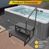 TOCRETOARE RV Steps with Handrail, Hot Tub 2 Steps with