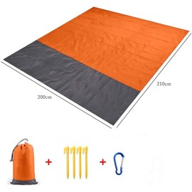 Beach Blanket,Picnic Blanket Large Oversized Waterproof Sand Proof Beach Mat, 4-6 Adults Outdoor Lightweight Portable Four Seasons Picnic Mat for Travel, Camping, Hiking and Music Festivals