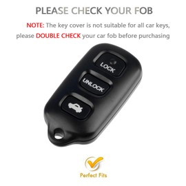 OFFCURVE Key Fob Cover Soft TPU Car Key Case Protector for 2002-2006 Camry / 2002-2003 Solara Keyless Entry Remote, Silver Purple