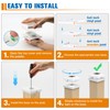NIORSUN Solar Post Lights Outdoor, Fence Post Solar Lights Cool
