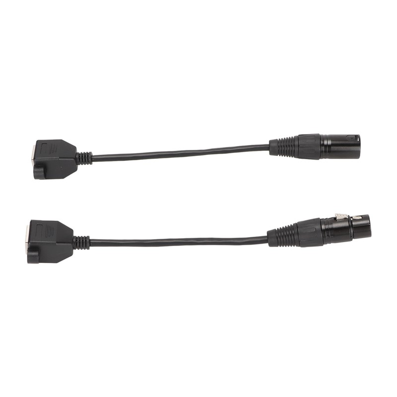 2pcs XLR3 to RJ45 Cable 3pin Plug and Play Female