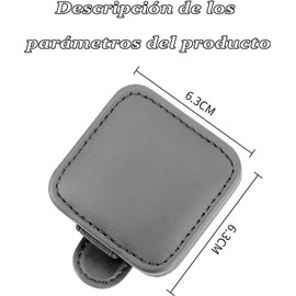 COREJOY Paquete de 2 Soporte para Gafas de Sol para Coche,Clip para Gafas de Coche,Clip de adsorción para Guardar Gafas de Sol,Organizador de Gafas con Cierre magnético y diseño de Clip Doble