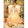 Christmas Tree Topper Angel with Lights, Xmas Tree Toppers Decorations