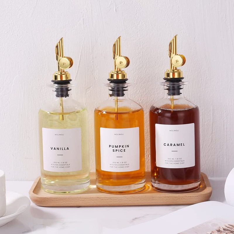 MoliMoli Minimalist Labels, Pantry, Organization, Oil, Cooking Sauce and Wine
