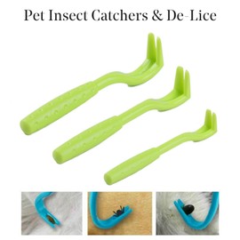 Tick Remover Tool for Dogs - Painlessly Tick Remover for Humans and Cats Pets, 3 Tick Hooks and 2 Tick Tweezers