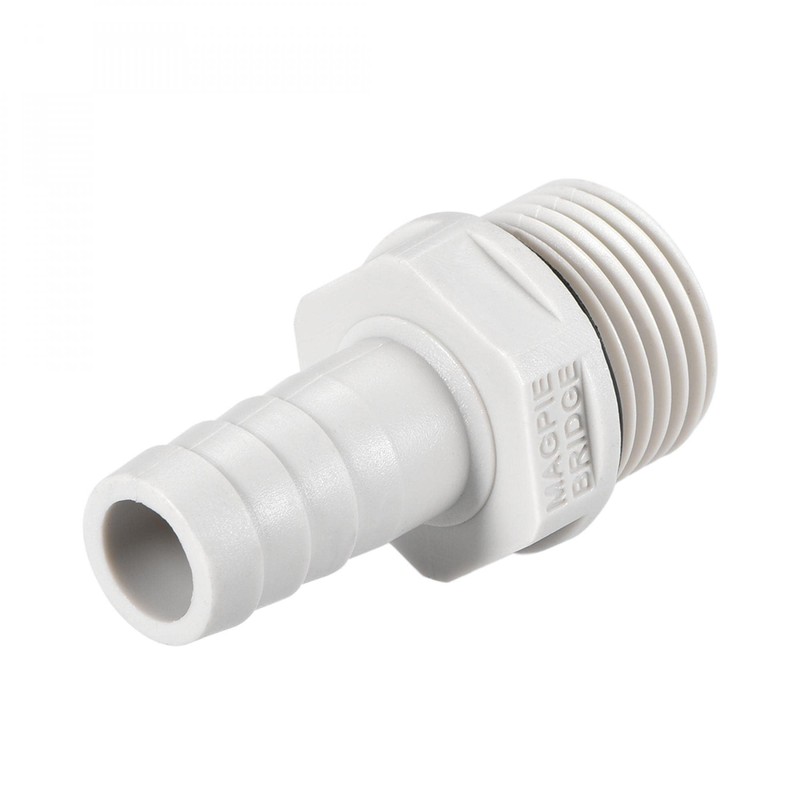 sourcing map PVC Barb Hose Fitting Connector Adapter 12mm or