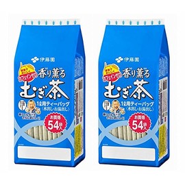 Itoen Fragrant Mugi Tea Bags, 54 Bags x 2 Set, Decaffeinated & Non-Caffeinated