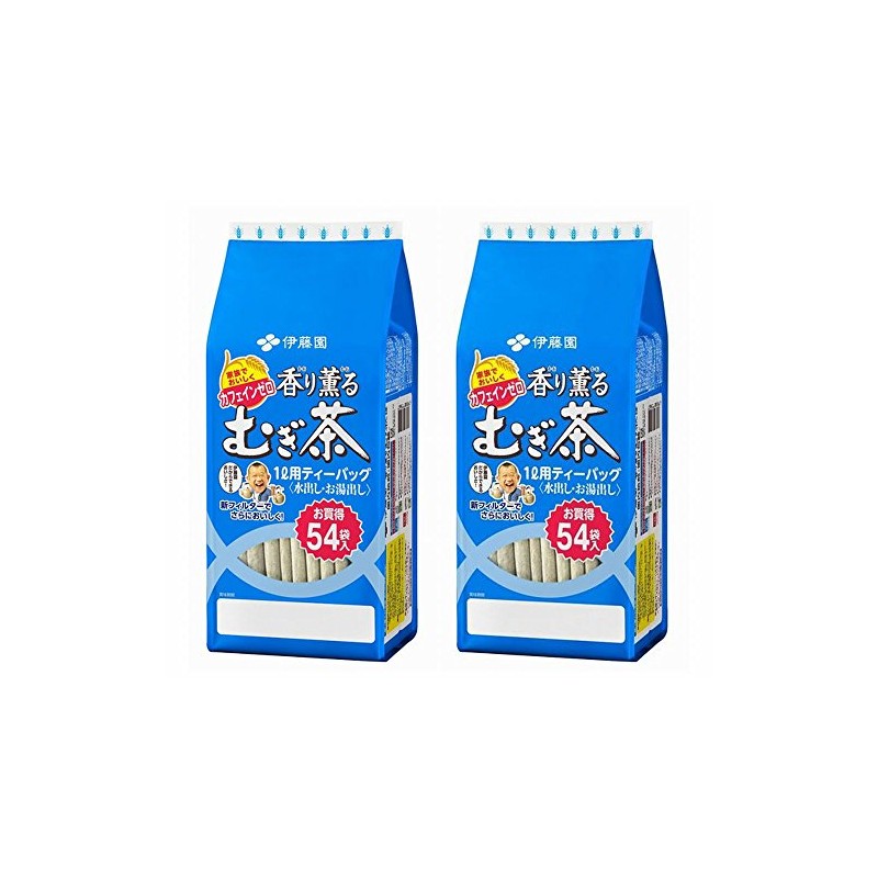 Itoen Fragrant Mugi Tea Bags, 54 Bags x 2 Set,