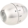 PEARL Mechanical Kitchen Timer, Set of 2 Stainless Steel Egg