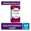 Frasco Multivitamínico Centrum Mujer Vitamina Calcio Hierro Retinol Tabletas Sabor