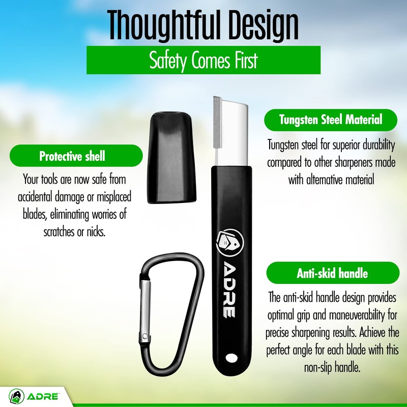 Adre Garden Tool Blade Sharpener – Professional Carbide Knife Sharpener