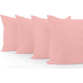 Comfort Beddings Standard Pillow Cases Set of 4 Burgundy Red 100% Organic Cotton 600 Thread Count Premium Burgundy Red Cotton Pillowcases, Standard Pillowcase Pillow Covers, 20 x 26 inch