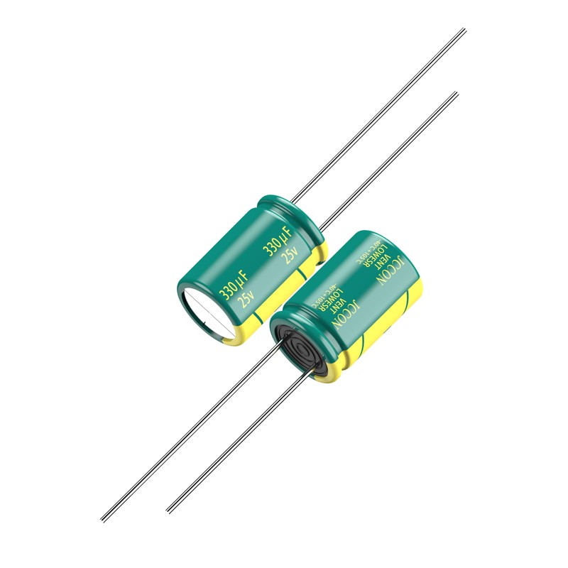 JCCON 10-Pack 25V 330uF Premium Quality Low ESR Electrolytic Capacitors