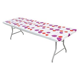 Kwik-Covers 30" x 72" Celebration Fitted Table Cover - Single