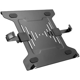 Mount-It! Laptop VESA Mount Tray | Laptop Holder Arm Mount Attachment | Vented Notebook Tray | Laptop Tray Clamp for Monitor Stand 75mm & 100mm VESA