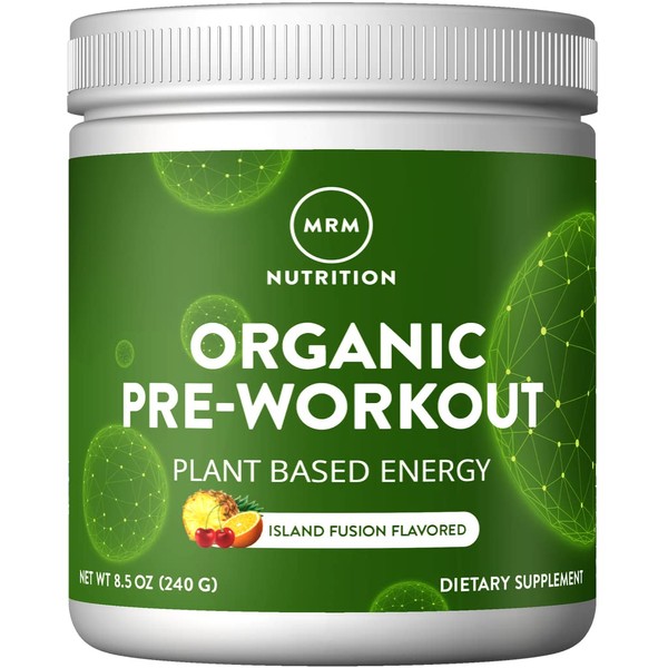 MRM Nutrition Organic Pre-Workout Powder | Island Fusion Flavored |