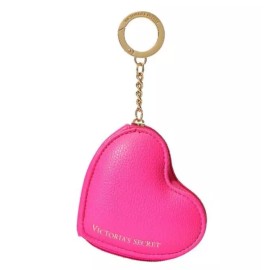 Victoria's Secret VICTORIA’S SECRET Heart Pouch Keychain, Hot Pink - New with Tags
