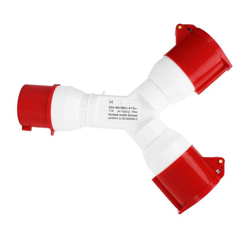 Y Shaped Industrial Plug IP44 Waterproof Industrial Socket Connector Site