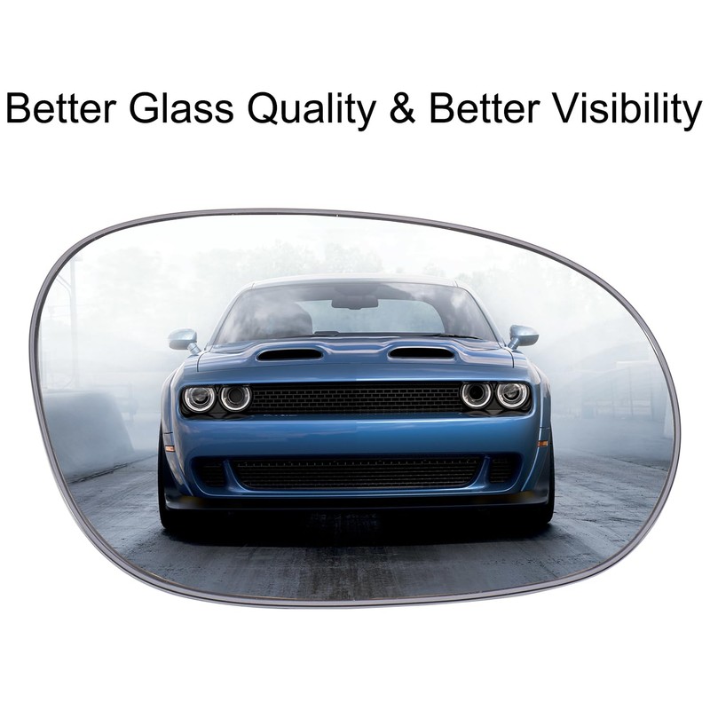 Passenger Side Mirror Replacement for 2008-2024 Dodge Challenger/Charger Heated Right