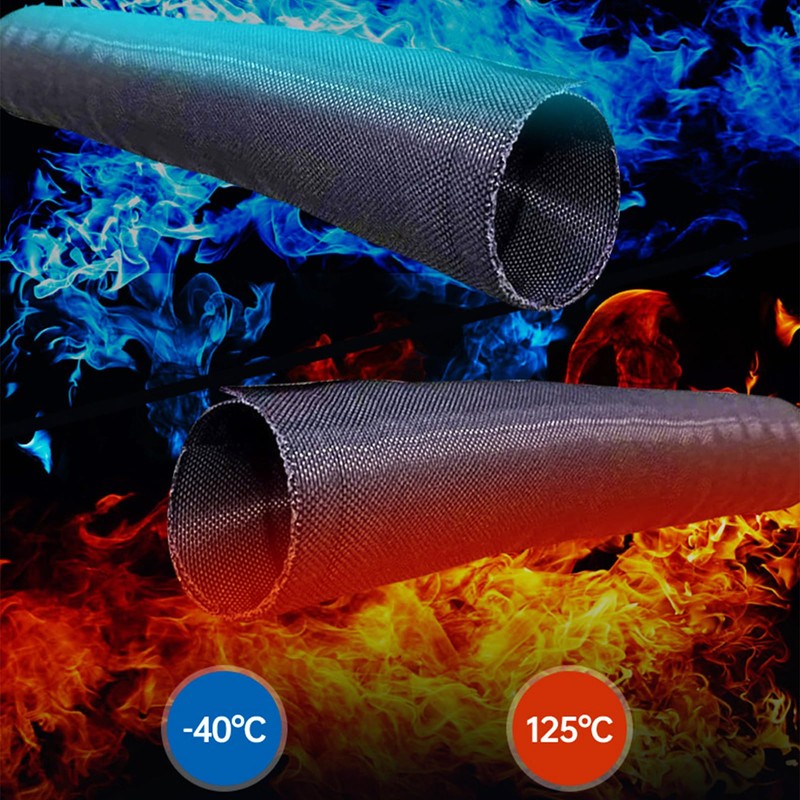 Cable conduit black, 3 m cable protection, cable conduit, flexible