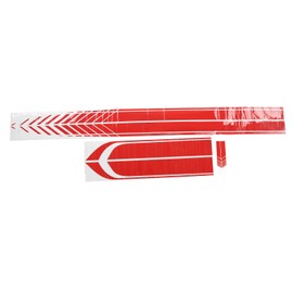 4PCS Car Sticker Universal Lightweight Portable Waterproof DIY Car Side Body Accessories Red