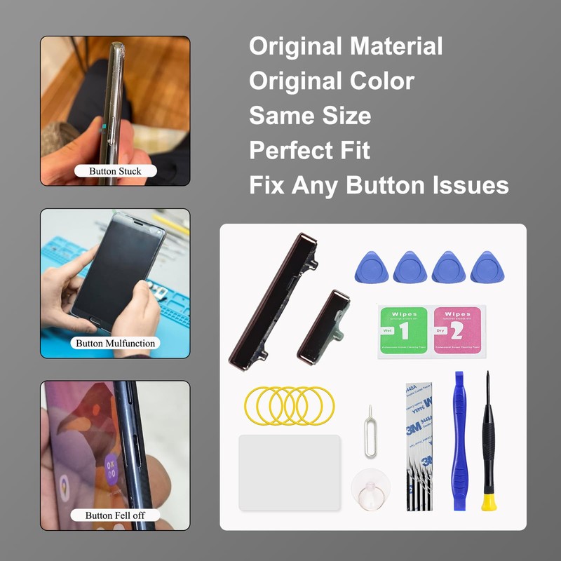 Power On Off Volume Button Key Replacement for Galaxy Note