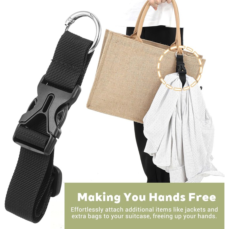 3 Piezas Add A Bag Correas de Equipaje, Correa Ajustable