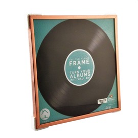 map Record Album Frame - Rose Gold