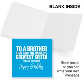 Punkcards - Brother Birthday Cards, Brother Card, Brother Birthday Cards Funny, Made in UK