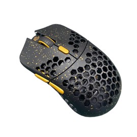 G-Wolves Hati Stardust Gaming-Maus, kabelgebunden, ultraleicht, Wabenmuster, bis zu 12000 cpi - 3389 (58 g) (Golden Color)