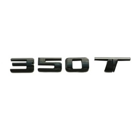 1Pc 350T Logo Emblem Compatible with CT4 CT5 XT4 XT5 Rear Turnk 350 T Nameplate 3D Badge (Glossy Black)