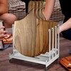 LRUI Pizza Peel Rack, Steel 4 Available Slots for Pizza