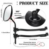 Tallew 2 Pcs Towing Clip on Mirror Universal Extension Mirror