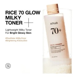 Tónico Anua Lechoso Iluminador Arroz 70+ De 250 Ml Todo Tipo De Piel Día/noche