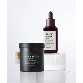 SKINFOOD [2 types of set] Black Sugar Perfect First Serum Pads 60 sheets & Paha Ampoule / SKINFOOD [2종SET] 블랙슈가 퍼펙트 첫세럼 패드 60매 & 파하 앰플