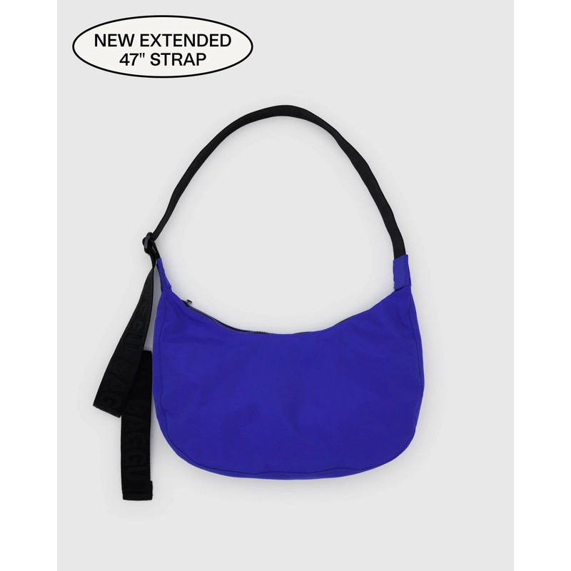 BAGGU Medium Nylon Crescent Bag (Various Designs), Extra Pink