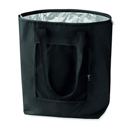 noTrash2003 Foldable Shopping Bag with Case - Lightweight and Stable - with Inner Aluminium Coating Cooling Function in 6 Attractive Colours, black