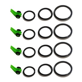 JueDi Fishing Rod Hook Keeper with 3 Size Elastic Rubber Rings Fishing Lure Bait Holder Small Fishing Tools Easy Adjustable Plastic Fishing Pole Hook Keeper Springs 4 Sets Green