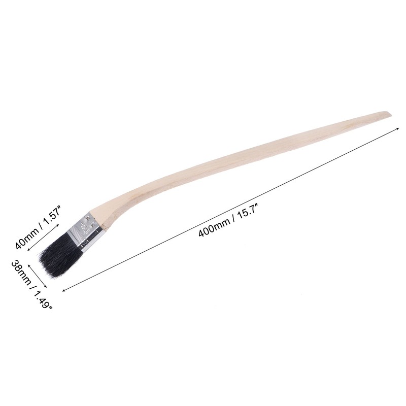uxcell Bent Radiator Paint Brush 16" Length 1.5" Width Bristle