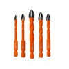 BGTEC Diamond Cemented Carbide Drill Bits Masonry Drill Bits, 5pcs