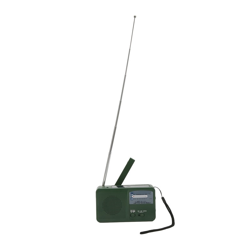 Solar Hand Crank Radio Multifunction Portable Rechargeable Emergency Radio with