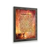 Crossroads Home Décor Fireman’s Prayer Picture Frame, Firefighter Decor, 2104BW