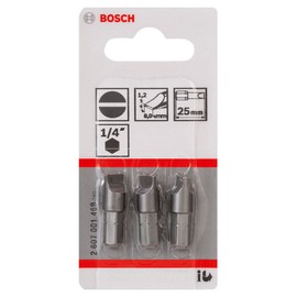 Bosch 2607001468 Extra Hard Screwdriver Bit, 1.2mm x 8.0mm, 25mm Length, Blue