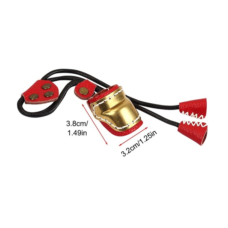 DONGKER Archery Thumb Ring, Archery Finger Tabs PU Leather Thumb