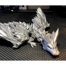 Dragon 3D Printed Crystal Dragon Flexible Articulated Dragon Fidget Toys Desktop Decor